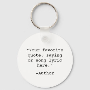 Create Your Own Quote Keychain