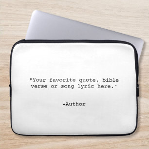 Create Your Own Quote Laptop Sleeve