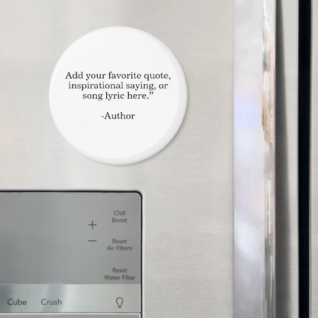 Create Your Own Quote Magnet (In Situ (Fridge))