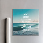 Create Your Own Quote Magnet<br><div class="desc">Create your own custom quote magnet. Personalize this magnet with modern minimalist typography and ocean waves landscape.</div>