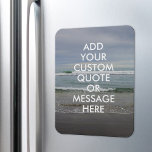 Create Your Own Quote Magnet<br><div class="desc">Create your own custom quote magnet. Personalize this magnet with modern minimalist typography and ocean waves landscape.</div>