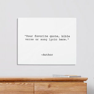 Create Your Own Quote Metal Print