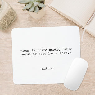 Create Your Own Quote Mouse Pad
