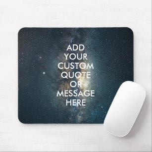 Create your own quote mouse pad