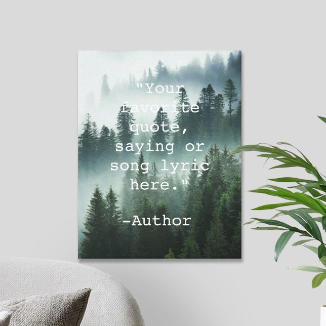 Create Your Own Quote Nature Landscape Canvas Print (Creator Uploaded)