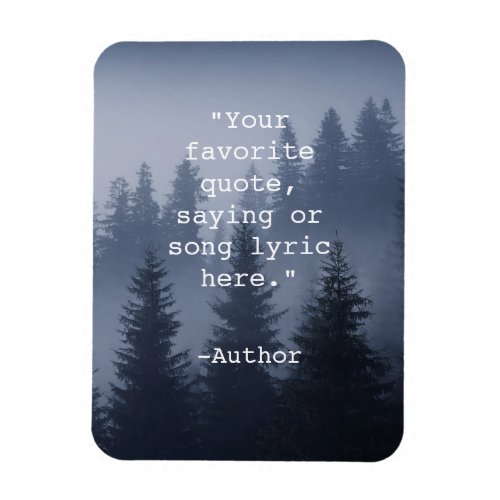 Create Your Own Quote Nature Landscape Magnet