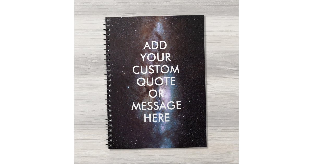 Quote Notebook Design Create Your Own Quote Notebook | Zazzle