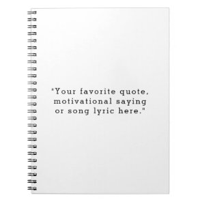 Create Your Own Quote Notebook