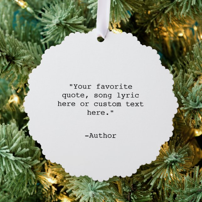 Create Your Own Quote Ornament Card (Insitu (Tree))