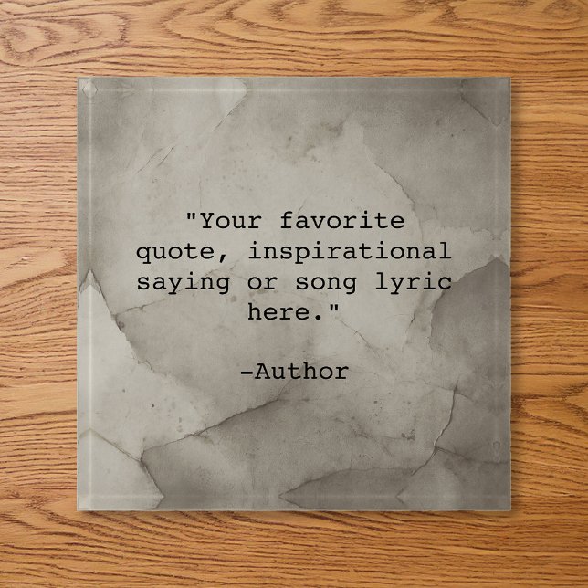 Create Your Own Quote Paperweight (Creator Uploaded)