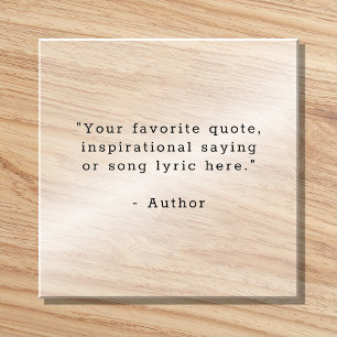 Create Your Own Quote Paperweight