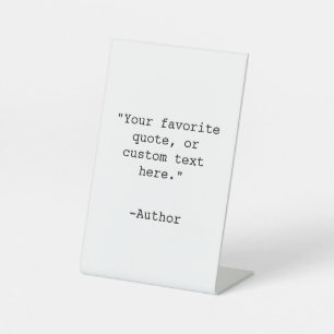 Create Your Own Quote Personalized Bookend Sign