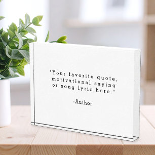 Create Your Own Quote Photo Block