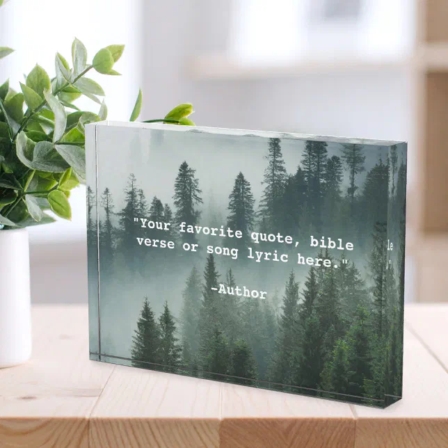 Create Your Own Quote Photo Block | Zazzle
