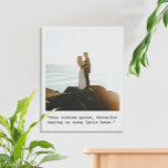 Create Your Own Quote Photo Canvas Print<br><div class="desc">Create your own custom quote canvas wall art. Features minimalist typewriter typography and personalized photo.</div>