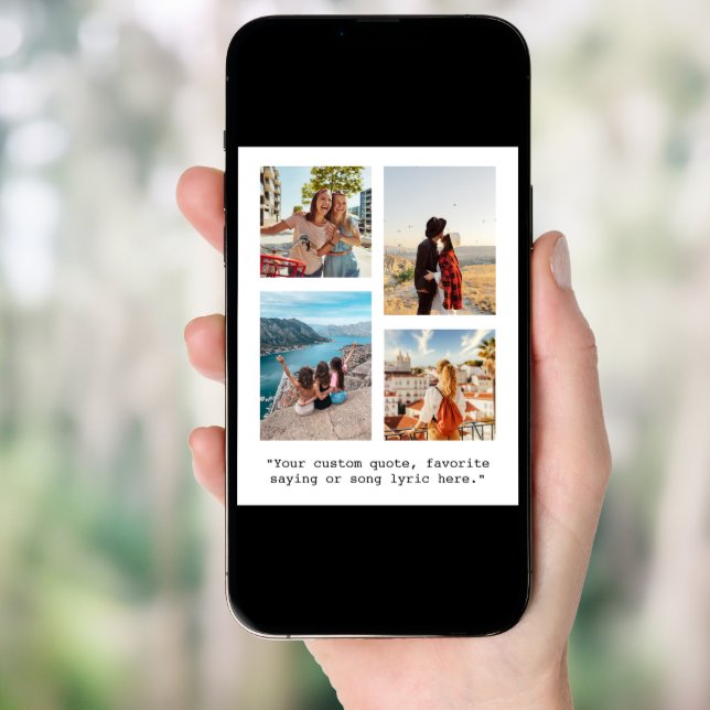 Create Your Own Quote Photo Collage Poster (Front Digital)