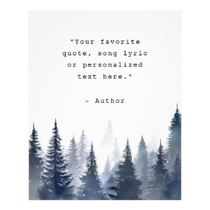 Create Your Own Quote Photo Print