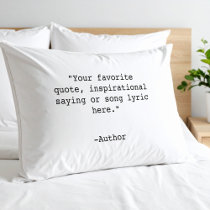 Create Your Own Quote Pillow Case