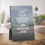 Create Your Own Quote Plaque<br><div class="desc">Create your own custom quote plaque. Personalize this magnet with modern minimalist typography and ocean waves landscape.</div>