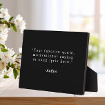 Create Your Own Quote Plaque<br><div class="desc">Create your own custom quote plaque home decor. Add your favorite saying,  bible verse song lyric or personalized text in minimalist typewriter style typography.</div>