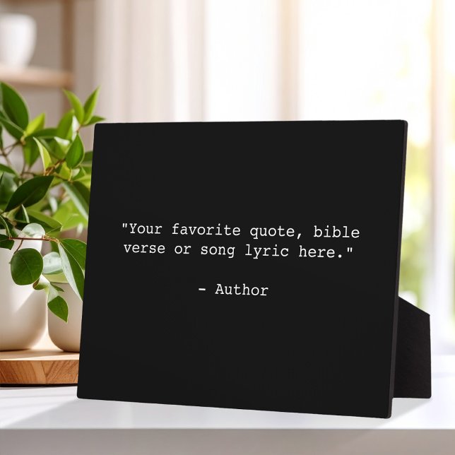 Create Your Own Quote Plaque (Creator Uploaded)