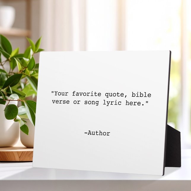 Create Your Own Quote Plaque (Creator Uploaded)