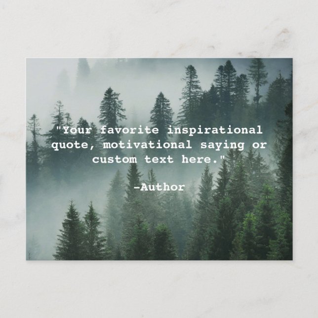 Create Your Own Quote Postcard (Front)