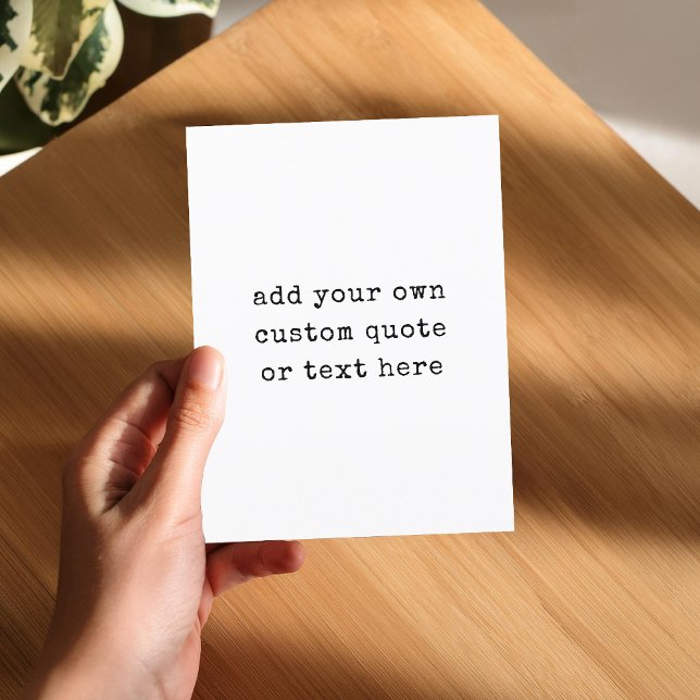Create Your Own Quote Postcard (Creator Uploaded)
