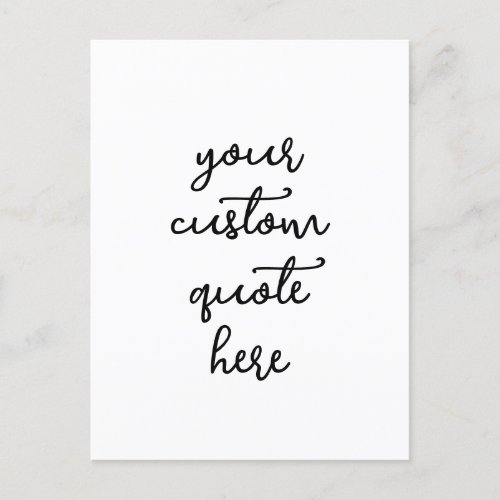 Create Your Own Quote Postcard