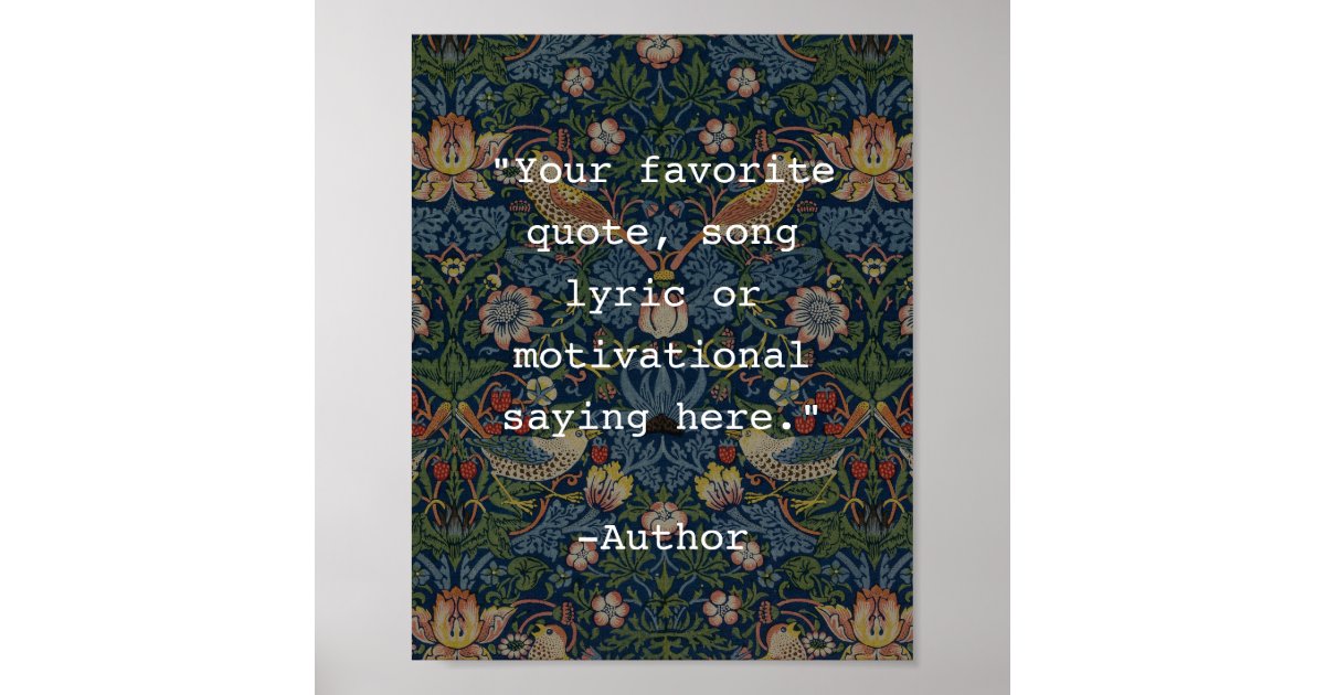 Create Your Own Quote Poster | Zazzle