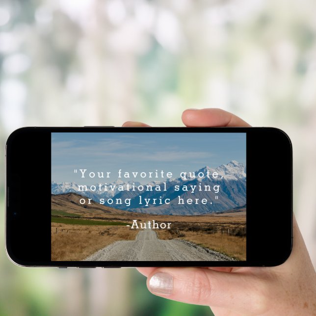 Create Your Own Quote Poster (Front Digital)