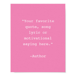 Create Your Own Quote Poster
