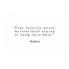 Create Your Own Quote