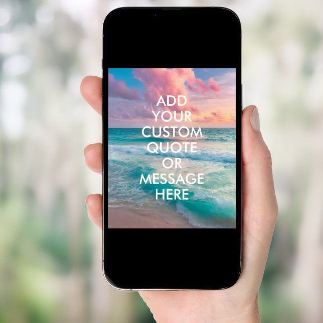 Create Your Own Quote Poster (Front Digital)