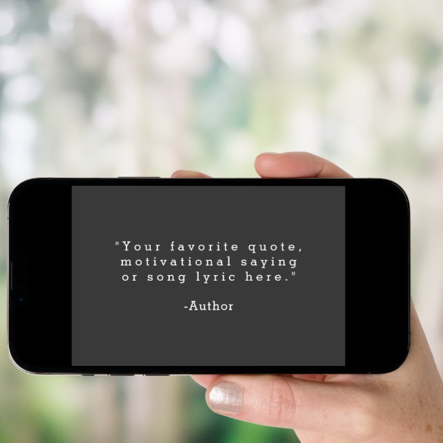 Create Your Own Quote Poster (Front Digital)