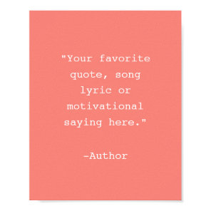 Create Your Own Quote Poster