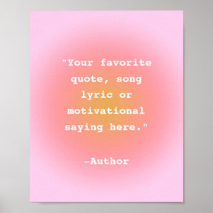 Create Your Own Quote Poster