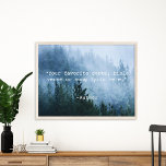 Create Your Own Quote Poster<br><div class="desc">Create your own custom quote poster wall art. Features minimalist typewriter typography and foggy forest nature landscape.</div>