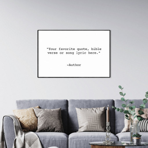 Create Your Own Quote Poster Zazzle