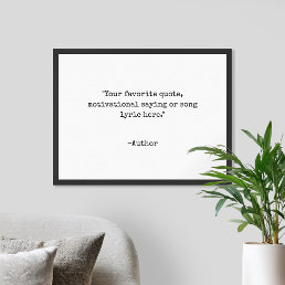 Create Your Own Quote Poster