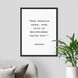 Create Your Own Quote Poster