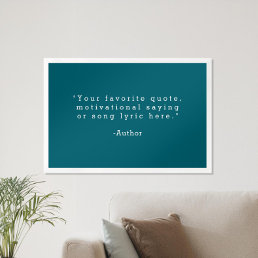 Create Your Own Quote Poster