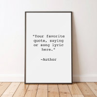 Create Your Own Quote Poster