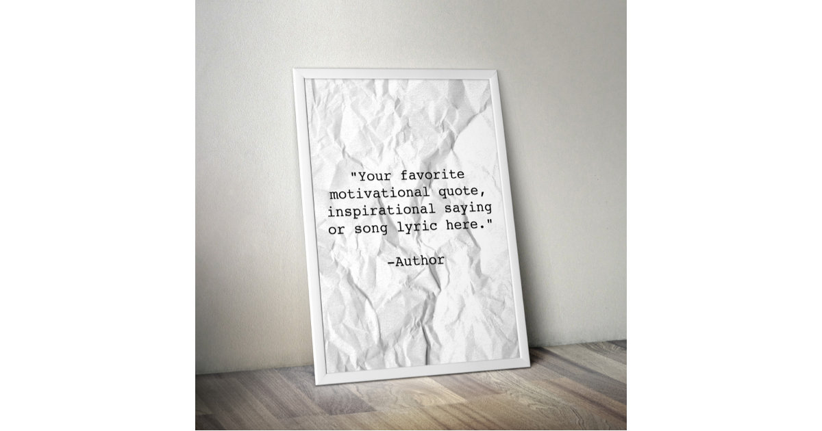 Create Your Own Quote Poster Zazzle Create Your Own Quote Poster Zazzle