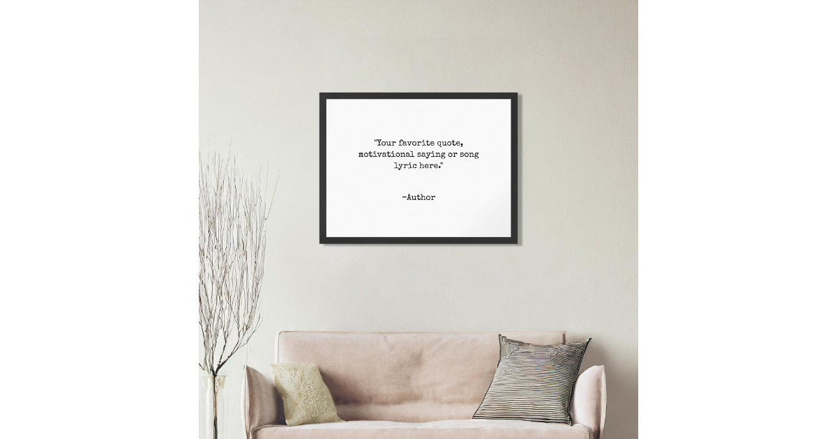 Create Your Own Quote Poster | Zazzle