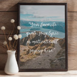 Create Your Own Quote Poster<br><div class="desc">Create your own custom quote poster wall art. Features minimalist script typography.</div>