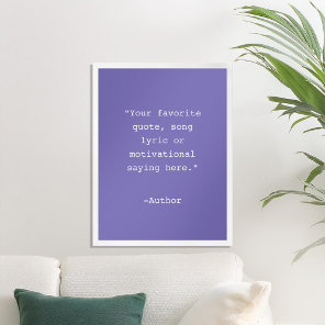 Create Your Own Quote Poster