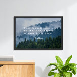 Create Your Own Quote Poster<br><div class="desc">Create your own custom quote poster wall art. Simple to personalize with your favorite song lyric,  bible verse or custom text in minimalist typography and forest nature background.</div>