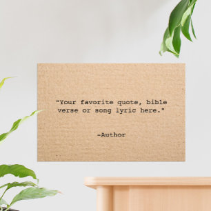 Create Your Own Quote Poster
