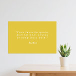 Create Your Own Quote Poster<br><div class="desc">Create your own custom quote poster wall art. Features minimalist typewriter typography.</div>